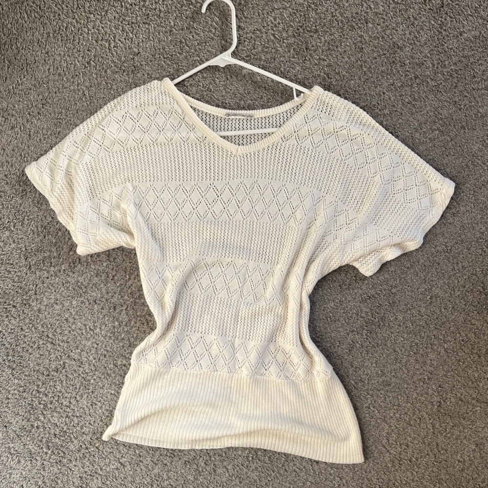 Chic Cream Knit Top